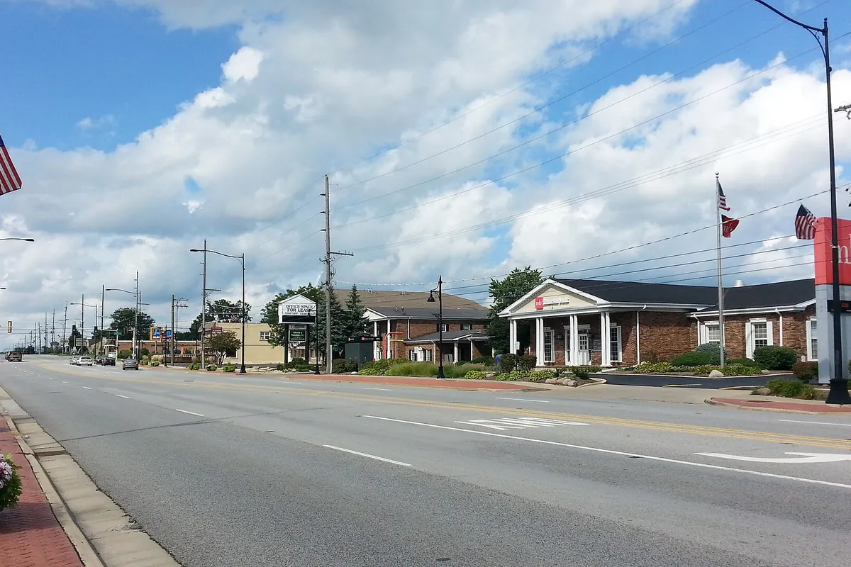 Cicero Avenue in Oak Forest, Illinois